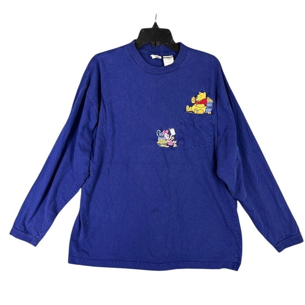 Vintage Disney Store Pooh Eeyore Shirt Womens Embroidered Retrocore‎ XL